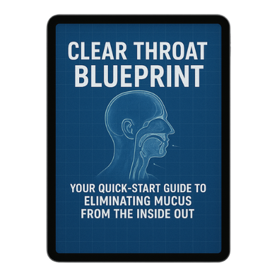 Clear Throat Blueprint: Your Quick-Start Guide to Eliminating Mucus From the Inside Out